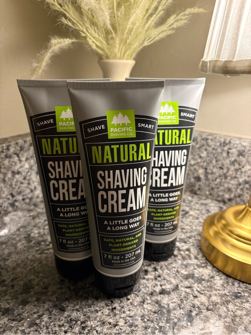 Pacific Shaving Co Natural Shaving Cream 7 oz Bundle of 3 Bottles